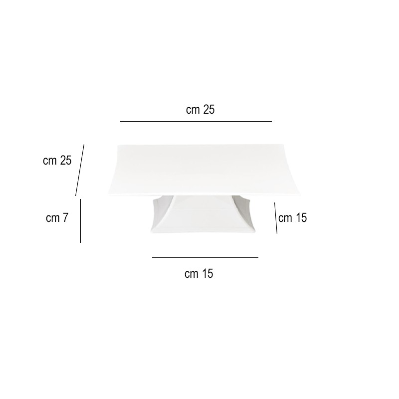 Alzata bianca policarbonato   in Buffet