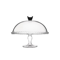 Alzata in vetro temprato con cupola | Alzate e vassoi | Rausa srl