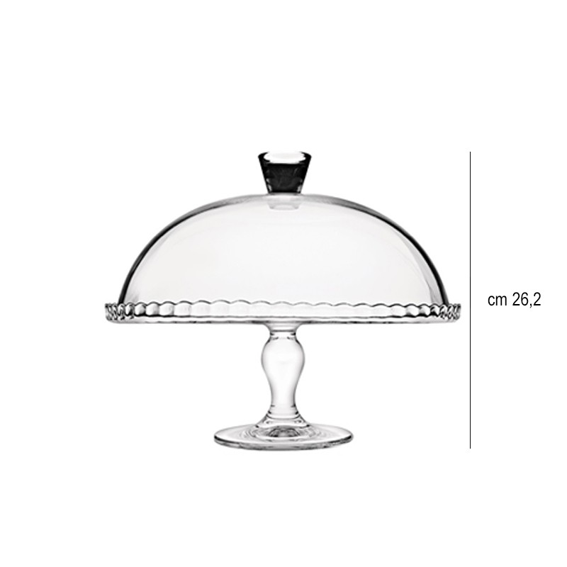 Alzata in vetro con cupola   in Buffet