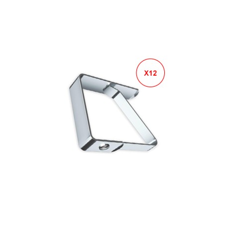 Fermatovaglie acciaio inox set 12 pezzi | Rausa srl