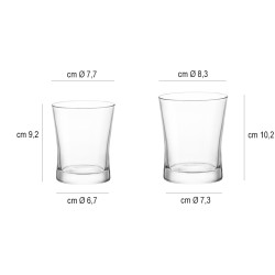 Bicchiere vetro aura   in Bicchieri