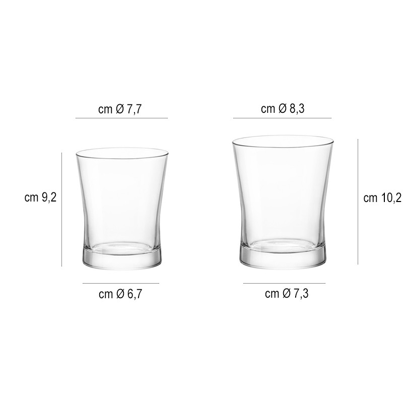 Bicchiere vetro aura   in Bicchieri