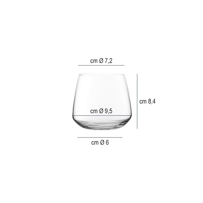 Bicchiere vetro mirage   in Bicchieri