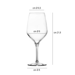 Calice in vetro ginevra cc 470   in Bicchieri