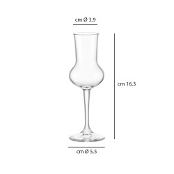 Calice grappa cc. 80 Rocco Bormioli  in Bicchieri distillati