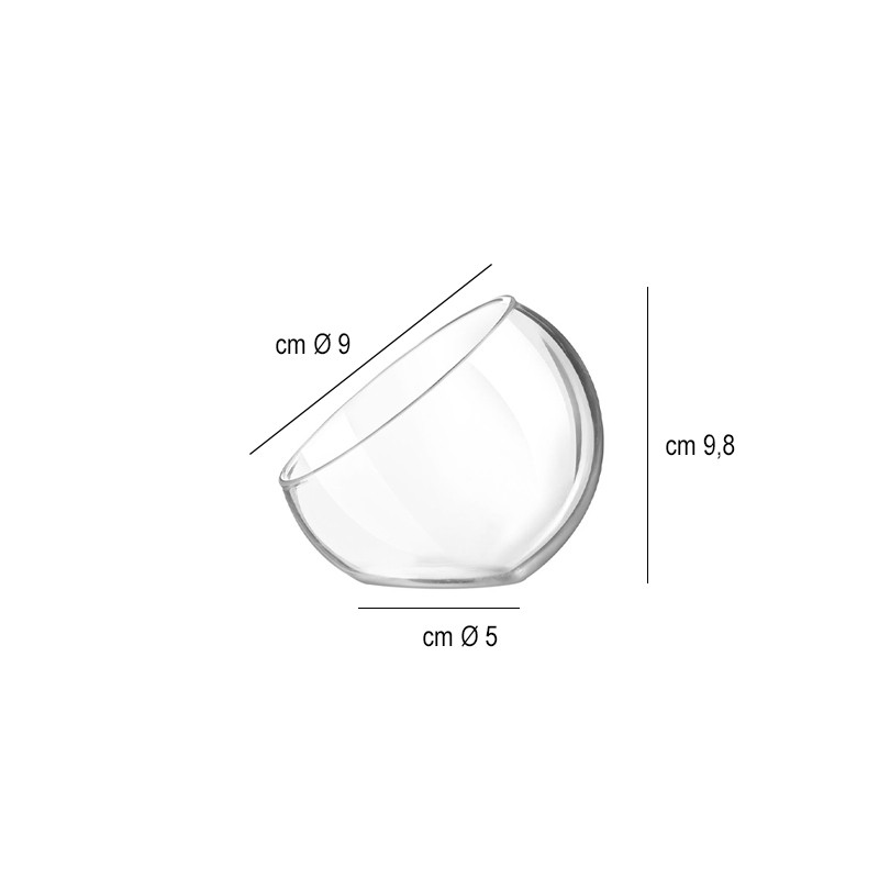 Coppetta Versatile cl 12   in Porcellane