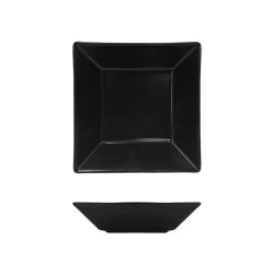 Piatto fondo nero boston porcellana | Piatti da ristorante | Rausa srl