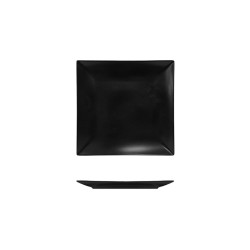 Piatto frutta nero boston porcellana | Piatti da ristorante | Rausa srl