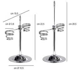 Porta cono 2 posti inox   in Tavola