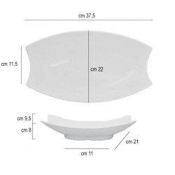 Vassoio buffet melamina bianco   in Porcellane