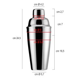 Shaker classico acciaio cl. 70 Ilsa  in Shaker cocktail