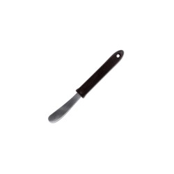 Coltello spalmaburro in acciaio inox e manico nero | Spatole | rausa