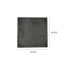 Vassoio melamina quadrato finta ardesia   in Buffet