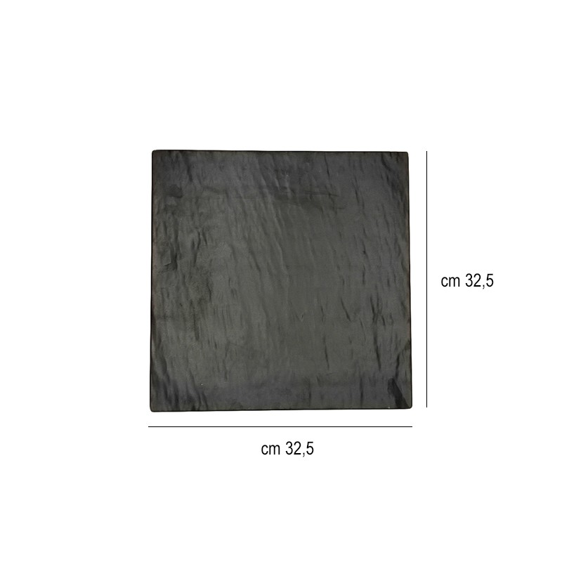 Vassoio melamina quadrato finta ardesia   in Buffet