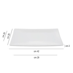 Vassoio melamina bianco cm. 42   in Buffet