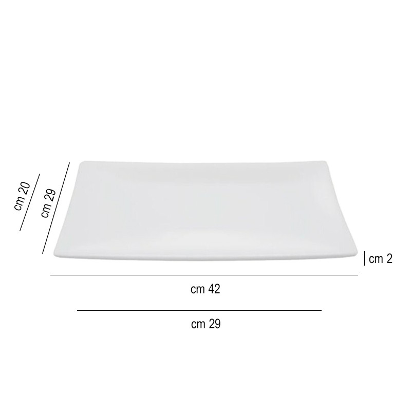 Vassoio melamina bianco cm. 42   in Buffet