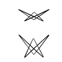 Alzata per buffet antiscivolo Star acciaio e pvc Ilsa | Rausa srl