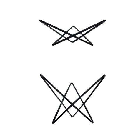 Alzata per buffet antiscivolo Star acciaio e pvc Ilsa | Rausa srl