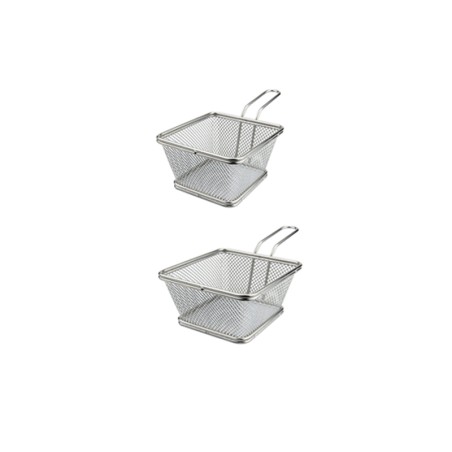 Mini cestino fritture quadrato | Vassoi e taglieri professionali | rausa