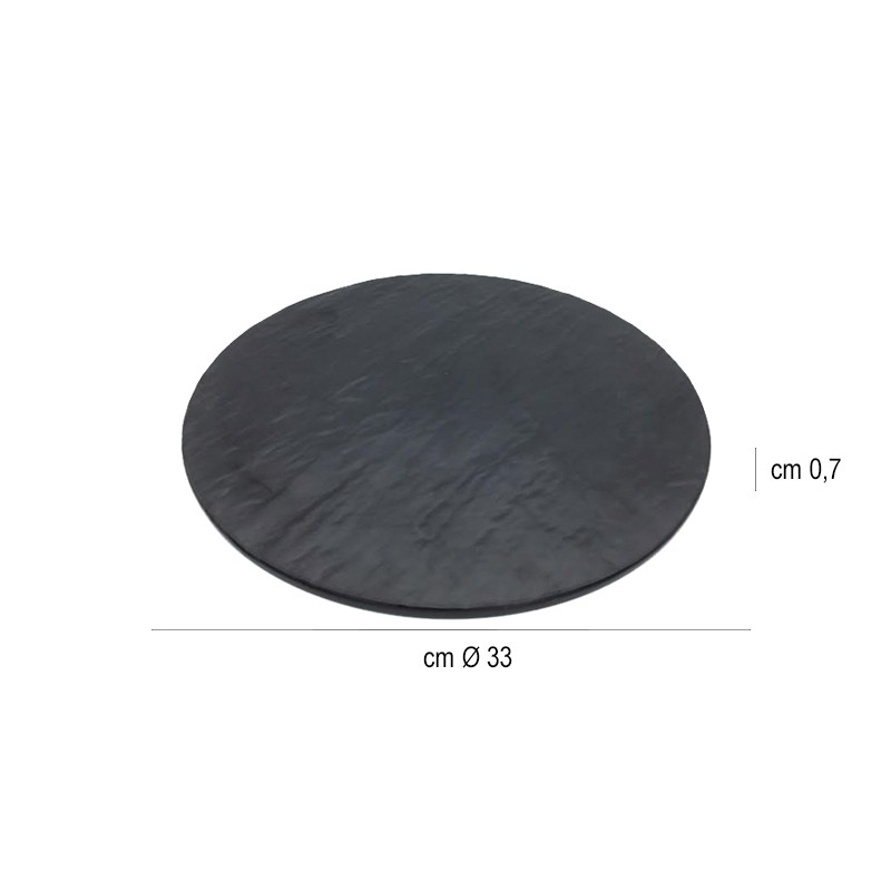 Piatto melamina effetto ardesia   in Buffet