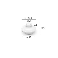 Coperchio per lattiera Isla Churchill Porcellana  in Linee