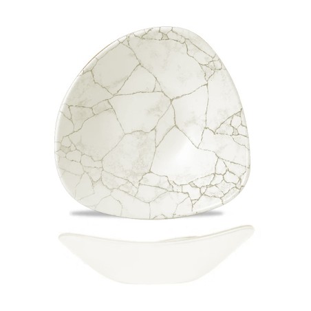 Bowl triangolare churchill studio prints kintsugi agate grey | Rausa