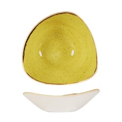 Bowl triangolare Churchill Stonecast Mustard Seed Yellow | Rausa