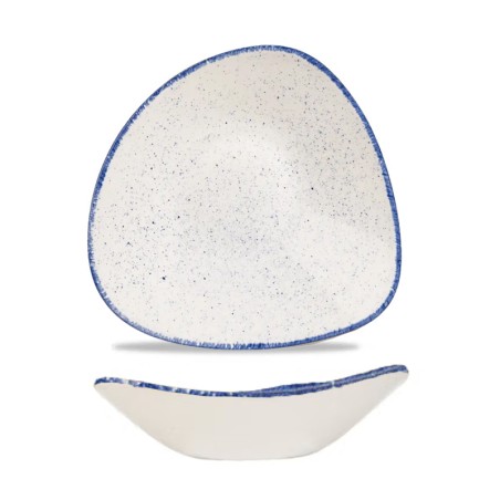 Bowl triangolare Churchill Stonecast Hints Indigo blue | Rausa srl