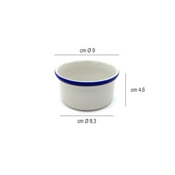 Coppetta porcellana Ramekin retro blu Churchill Porcellana  in Porcellane