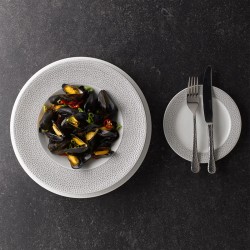 Churchill pasta bowl isla shale grey Churchill Porcellana  in Linee