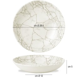 Churchill piatto fondo studio prints kintsugi agate grey Churchill Porcellana  in Linee