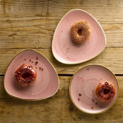 Piatto fondo churchill stonecast petal pink Churchill Porcellana  in Linee