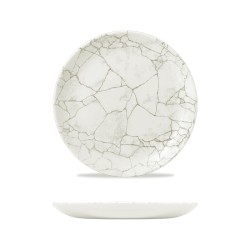 Piatto frutta porcellana kintsugi agate grigio | Piatti da ristorante