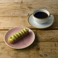 Piatto dessert churchill stonecast petal pink Churchill Porcellana  in Linee