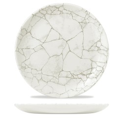 Piatto piano churchill studio prints kintsugi agate grey | Rausa srl