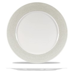 Piatto segnaposto porcellana isla grigio | Piatti da ristorante | rausa