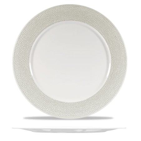 Piatto segnaposto porcellana isla grigio | Piatti da ristorante | rausa