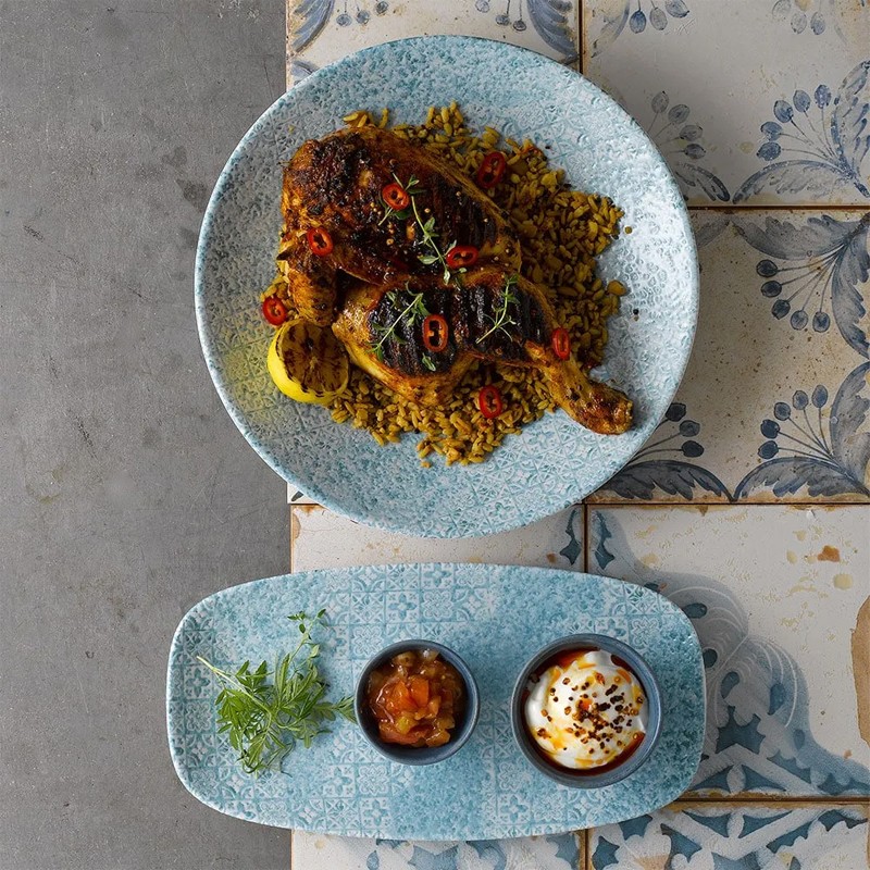 Vassoietto porcellana acquamarina vintage Churchill Porcellana  in Porcellane