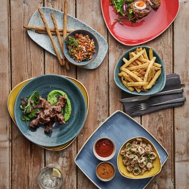 Vassoietto porcellana acquamarina vintage Churchill Porcellana  in Porcellane