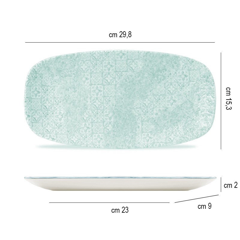 Vassoietto porcellana acquamarina vintage Churchill Porcellana  in Porcellane