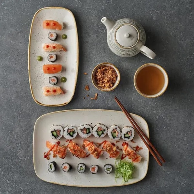 Vassoietto porcellana stonecast bianco chefs Churchill Porcellana  in Linee