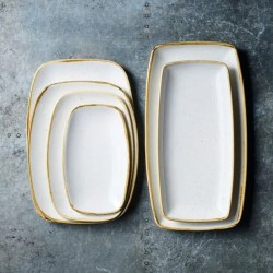 Vassoietto porcellana stonecast bianco chefs Churchill Porcellana  in Linee