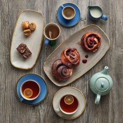 Vassoietto porcellana stonecast bianco chefs Churchill Porcellana  in Linee