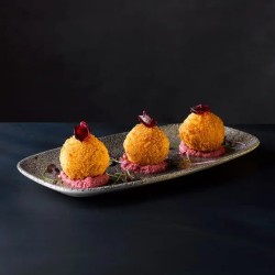 Vassoietto porcellana raku quartz nero Churchill Porcellana  in Linee