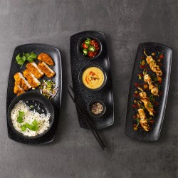 Vassoietto porcellana caldera ash nero Churchill Porcellana  in Linee