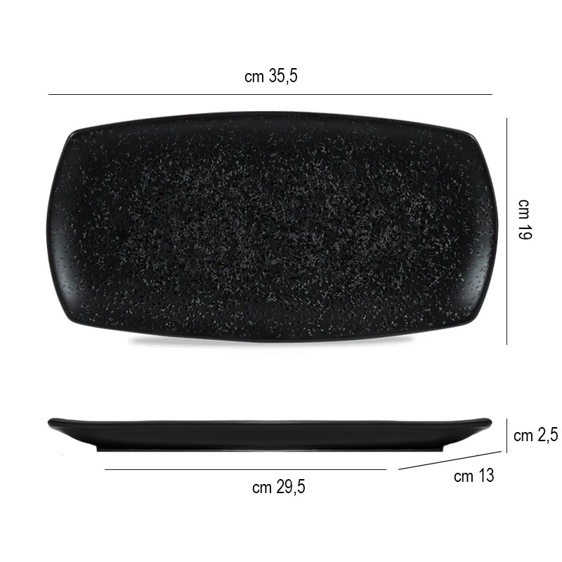 Vassoietto porcellana caldera ash nero Churchill Porcellana  in Linee