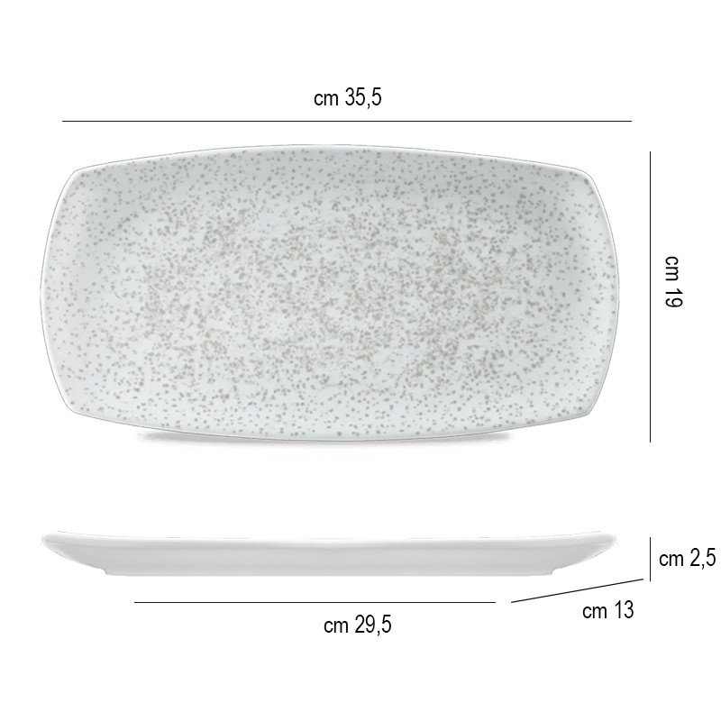 Vassoietto porcellana caldera chalk bianco Churchill Porcellana  in Linee