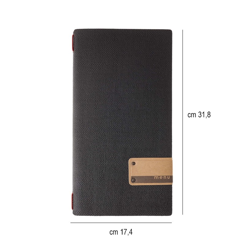 Porta menu juta nero 4re Dag Style  in Tavola