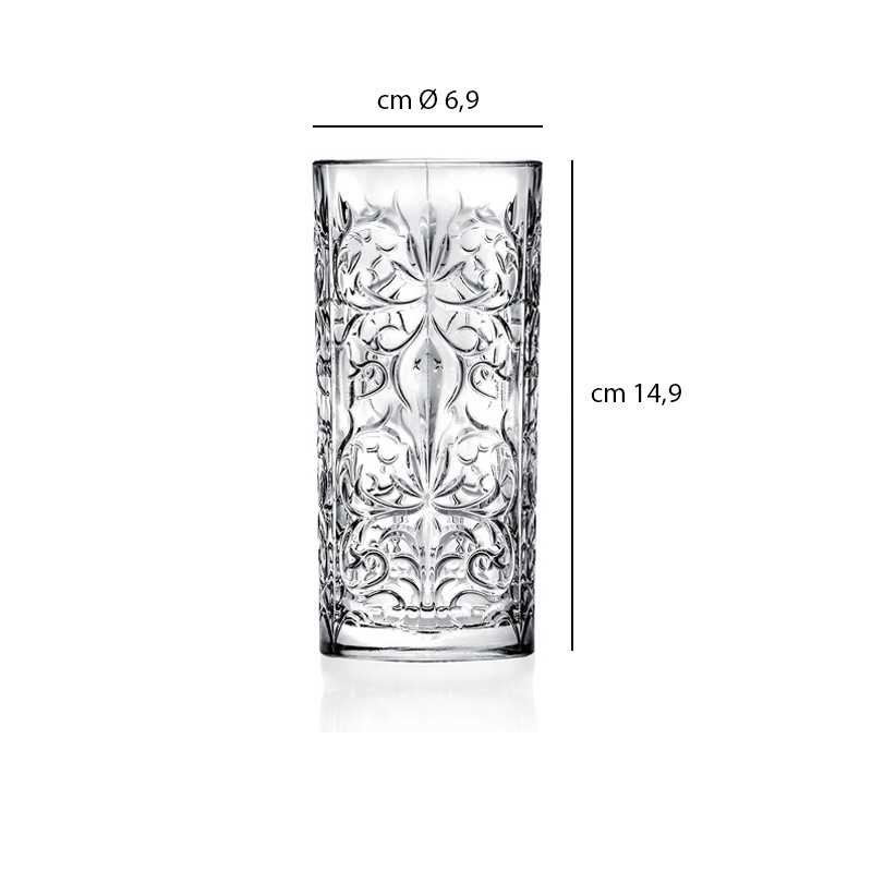Bicchiere vetro tattoo cl. 37 Rcr bicchieri  in Tumbler alti