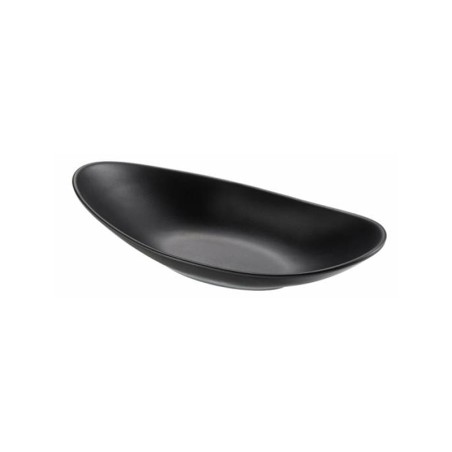 piatto ovale in melamina nero | ciotole e ciotoline finger food | rausa